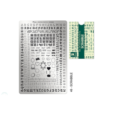 Moyra nyomdalemez 46 Scrabble körömdíszítő
