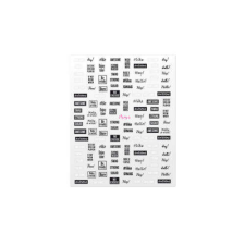 Moyra öntapadós matrica No.11 körömdíszítő