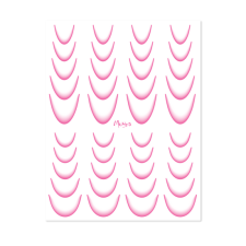Moyra Vizes matrica válogatás Ombre No. 08 Pink körömdíszítő