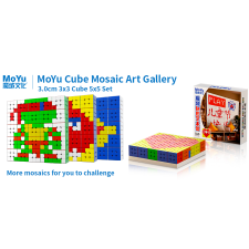 MoYu Mosaic Retro Kocka 5x5 kocka (25 Retro Kockas ) 3cm Retro Kocka kreatív és készségfejlesztő