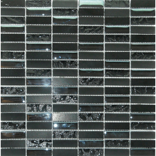 Mozaik Fineza Magic black 30x30 cm fényes MAGICMOSBK csempe