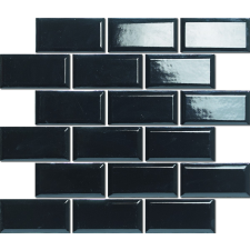  Mozaik Premium Mosaic fekete 30x30 cm fényes MOS4595BK csempe