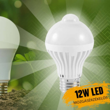 Mozgásérzékelős LED izzó E27 foglalatba 12W izzó
