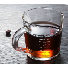  MP01 70ml-es dupla csőrű üveg mérőpohár kávéfőző kellék