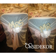 Mr & Mrs táblácska dekorációs kellék