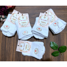 MR Pamut női gumi nélküli zokni 5 pár/cs fehér női zokni