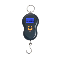MRG P339 40kg elektronikus mérleg, fekete, hordozható, LCD képernyő konyhai mérleg