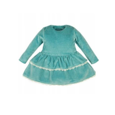 MROFI Bársony Ruha 80 - Menta/Fehér Csipke Széllel