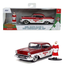  MRS. Santa Claus &amp; 1957 Chevrolet Bel Air modell autó 1:32 makett