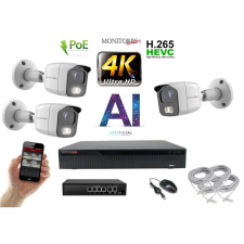 MS - 4K AI IP kamerarendszer 3 kamerával switchel 8 Mpix WT - 6378K3B megfigyelő kamera