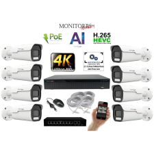  MS - 4k AI IP park kamerarendszer switchel 8 kamerával 8 Mpix - 6380K8B megfigyelő kamera