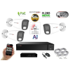  MS - AI Hybrid Light IP kamerarendszer 3 kamerával switchel 5 Mpix WT - 6143k3B