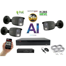  MS - AI IP kamerarendszer 3 kamerával switchel 5 Mpix GT - 6373K3B megfigyelő kamera