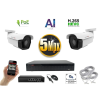  MS - AI IP park kamerarendszer 2 kamerával switchel 5 Mpix - 6185K2B