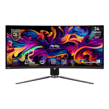 MSI 34" MAG 341CQPDE QD-OLED Ívelt Monitor (9S6-3DD04T-004) monitor