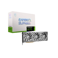 MSI GeForce RTX 4070 12GB GAMING X SLIM WHITE 12G videokártya (RTX 4070 GAMING X SLIM WHITE 12G) videókártya