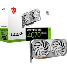 MSI GeForce RTX 4070 SUPER 12G VENTUS 2X WHITE OC (RTX 4070 SUPER 12G VENTUS 2X WHITE OC) videókártya