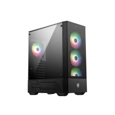 MSI MAG FORGE 112R computer case Midi Tower Black, Transparent számítógép ház