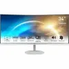  Msi monitor Business Pro MP341CQW E12 ívelt 34" QHD 3440x1440, 120Hz VA 21:9, 3000:1, 300cd/m2, 4ms, 2xHDMI, DP, fehér 9S6-3PB2CT-057
