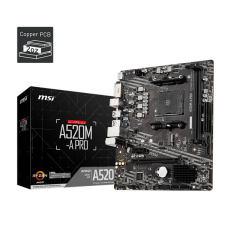 MSI PCC MSI Alaplap AM4 A520M-A PRO AMD A520, mATX alaplap
