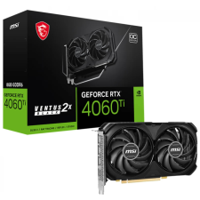 MSI VENTUS 2X BLACK OC GeForce RTX 4060 Ti 8GB GDDR6 DLSS3 videókártya