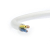  MT (H05VV-F) 3x1 mm2, 1 fm kiszerelés, fehér sodrott réz PVC szigetelésű 300/500V kábel