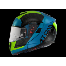 MT HELMETS MT Atom SV Adventure A7 felnyitható bukósisak fekete-zöld-kék bukósisak