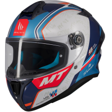 MT HELMETS MT Targo S Ortola zárt motoros bukósisak kék-fehér bukósisak