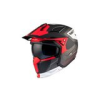 MT HELMETS Streetfighter SV S Totem szürke/piros XS triál sisak
