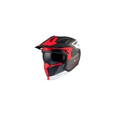 MT HELMETS Streetfighter SV S Totem szürke/piros XS triál sisak bukósisak