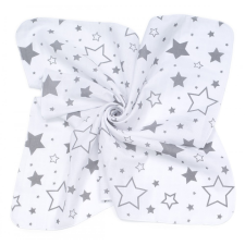 MT T Kis textil pelenka 3 db - Fehér alapon szürke nagy csillagok mosható pelenka