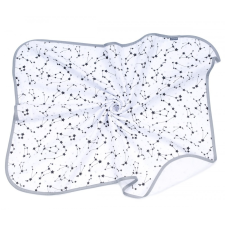 MT T Textil takaró - Fehér alapon fekete csillagképek babaágynemű, babapléd