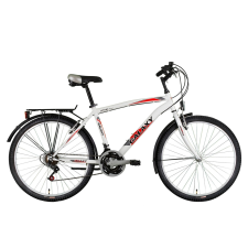  MTB City 26-os férfi kerékpár fehér-piros mtb kerékpár
