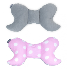  MTT Pillangó párna - Rózsaszín alapon fehér pöttyök - Szürke háttal lakástextília