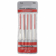 MTX 140x50x3mm gyémánt tűreszelő szett tasakban 5db konyhai eszköz