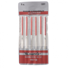 MTX 140x50x3mm gyémánt tűreszelő szett tasakban 6db reszelő