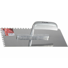 MTX 280x130mm 6x6mm MASTER fogazott acél simító glettas kőműves és burkoló szerszám