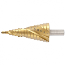 MTX 4-32mm lépcsõsfúró csavart horony, 2 éllel háromszög befogással TIN fúrószár