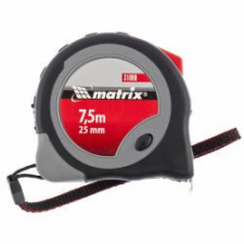 MTX 7,5mx25mm mérõszalag gumírozott barkácsolás, csiszolás, rögzítés