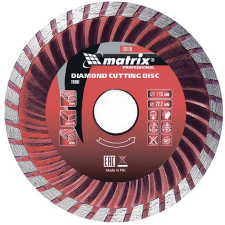 MTX Turbó Gyémántvágó tárcsa 180x22,2mm száraz barkácsgép tartozék