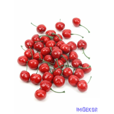 Mű cseresznye kb 2,5cm 40 db/csomag - Piros dekorációs kellék