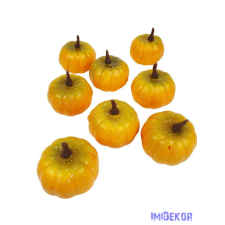 Mű tök 6cm 8db/csomag - Napsárga dekorációs kellék