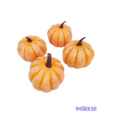  Mű tök 7cm 4db/csomag - Hamvas Narancs dekorációs kellék