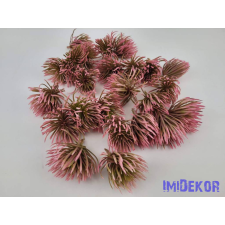 Mű tűszirmú pozsgás pick D4,5cm - Rózsaszín dekorációs kellék