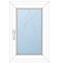  Műanyag ablak , Bukónyíló,egyszárnyas ablak 50x70 jobbos nyílászáró