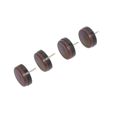 Műanyag bútoralátét szeggel átmérő 30 mm 4 darab barna bútor
