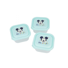 Műanyag ételes doboz MICKEY MOUSE, 3db, 13006 babaétkészlet