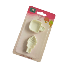Műanyag fondant kiszúró, Jégkrém forma-2 db sütés és főzés