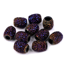  Műanyag gyöngy nagy lyukú 13x15 mm gyöngy