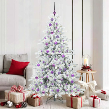  Műanyag Hajtogatós Karácsonyfa with LEDs állvánnyal 180cm PVC műfenyő